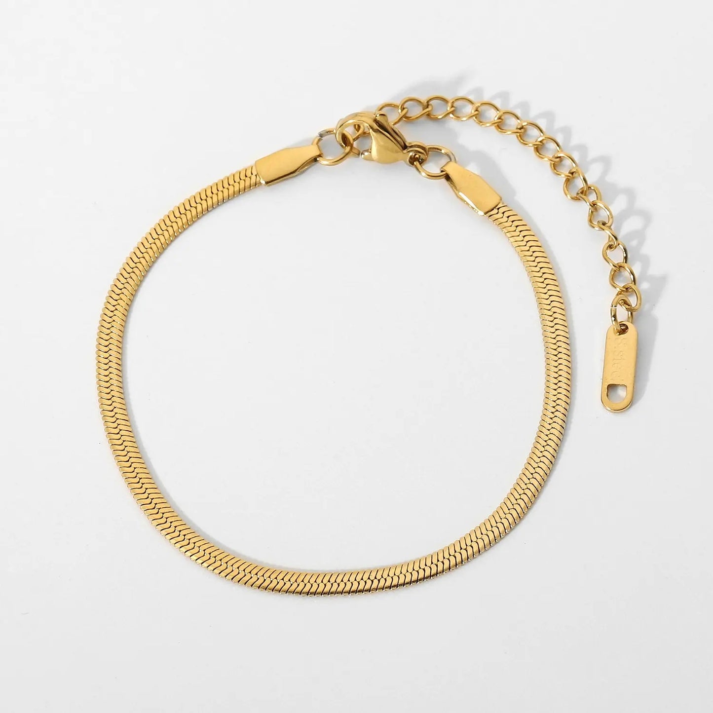 3mm herringbone bracelet