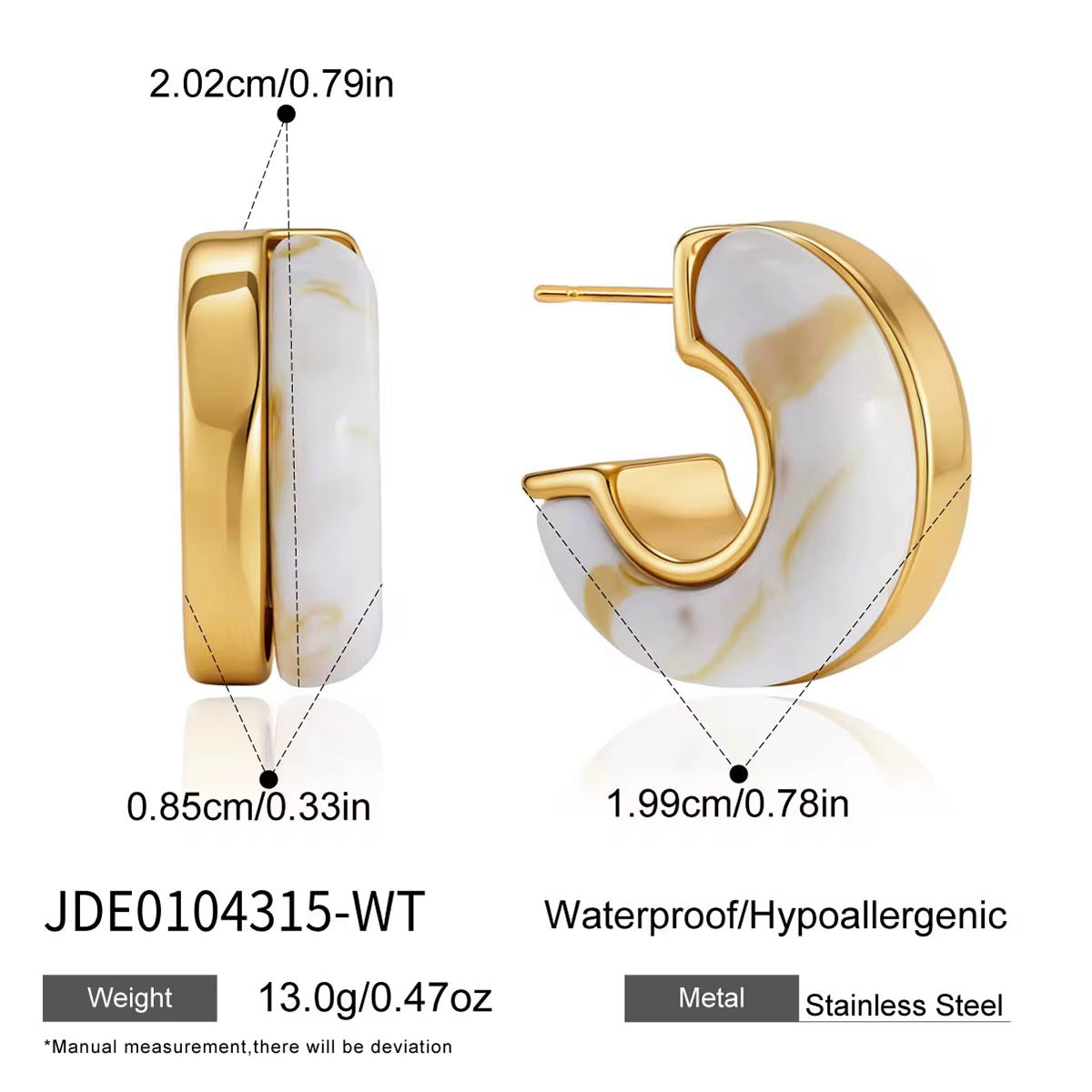 Marble C Hoops