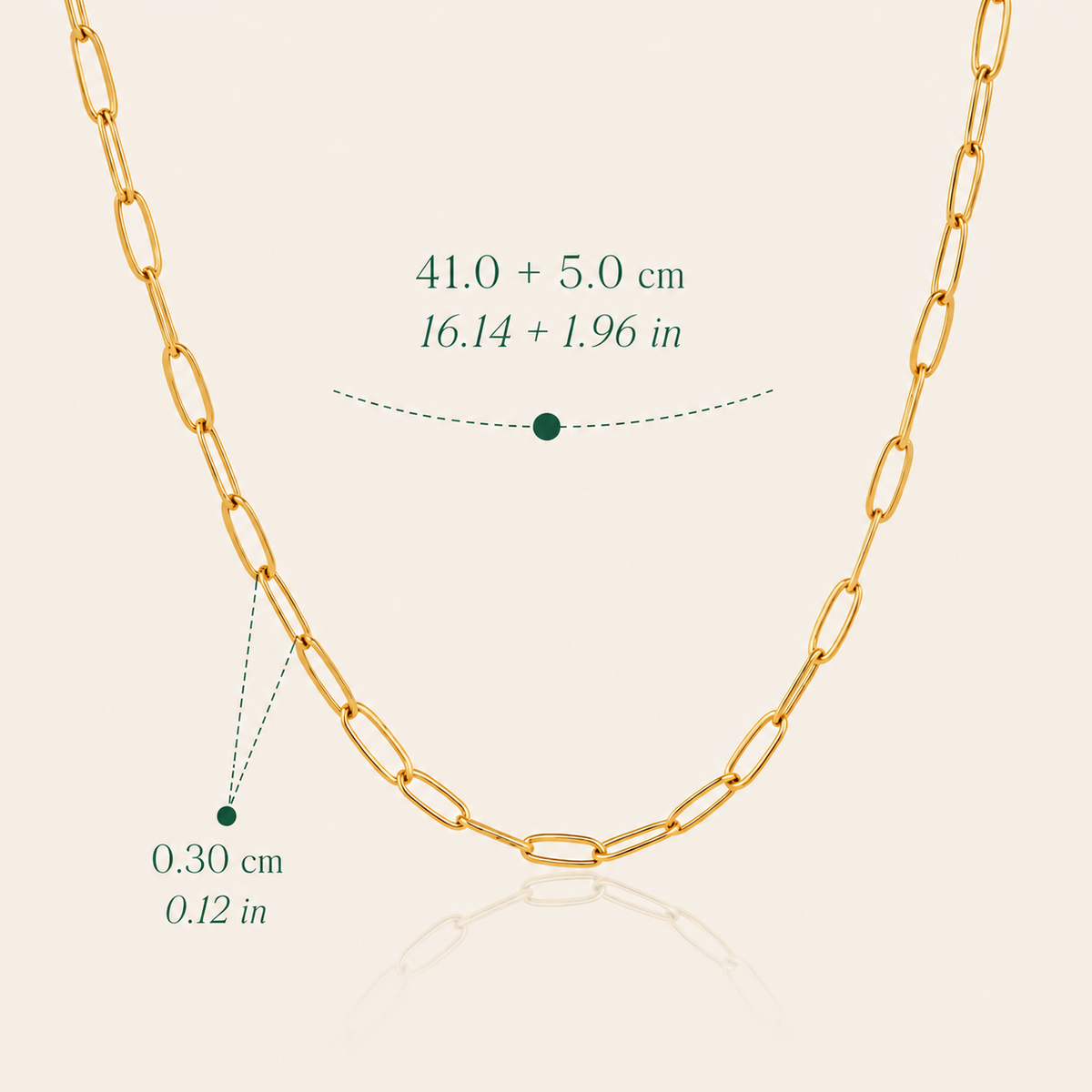 Linked up necklace