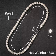 Load image into Gallery viewer, 8mm Pearl Necklace
