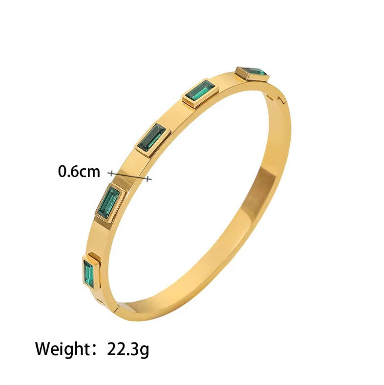 Green gold cuff