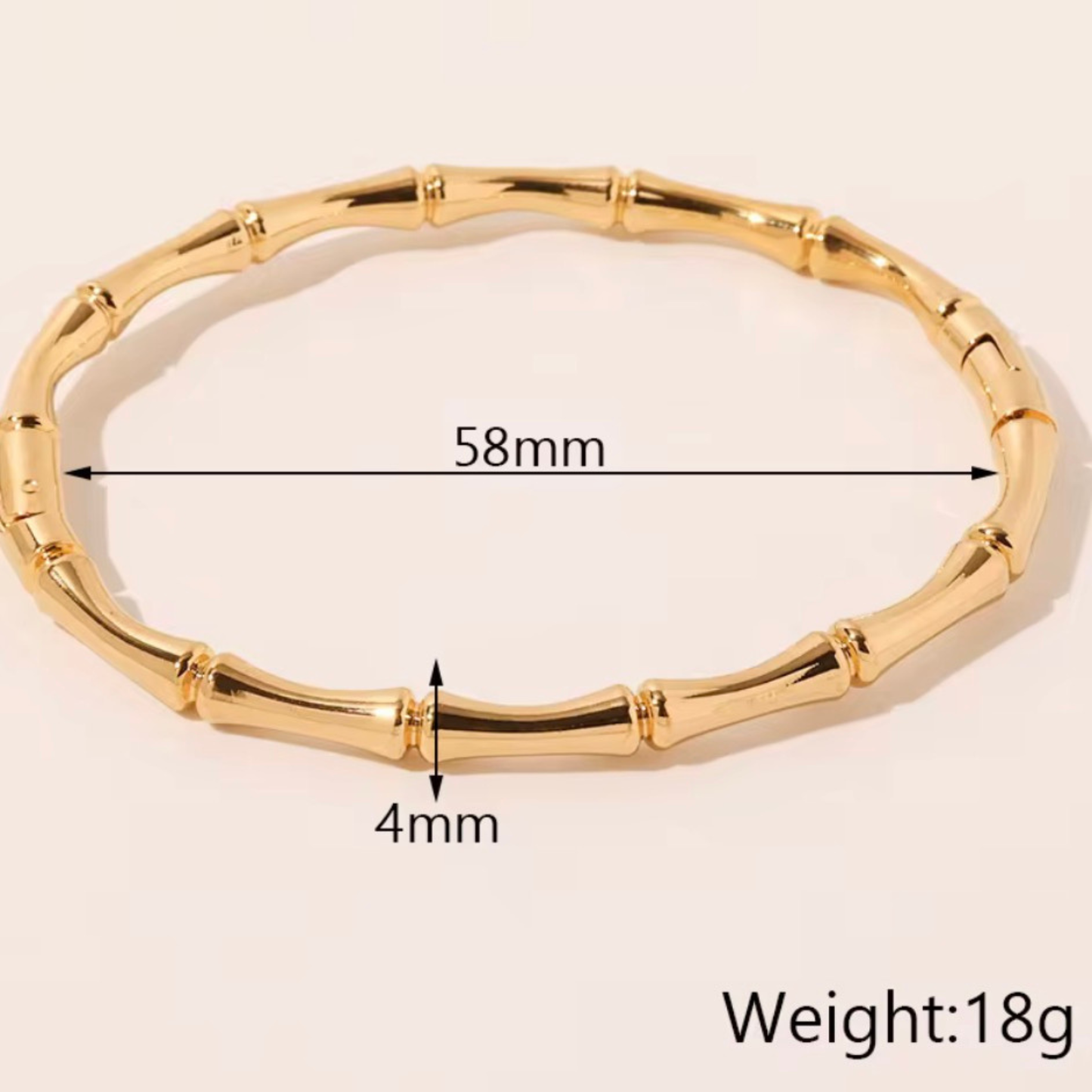 Gold Bamboo Bracelet