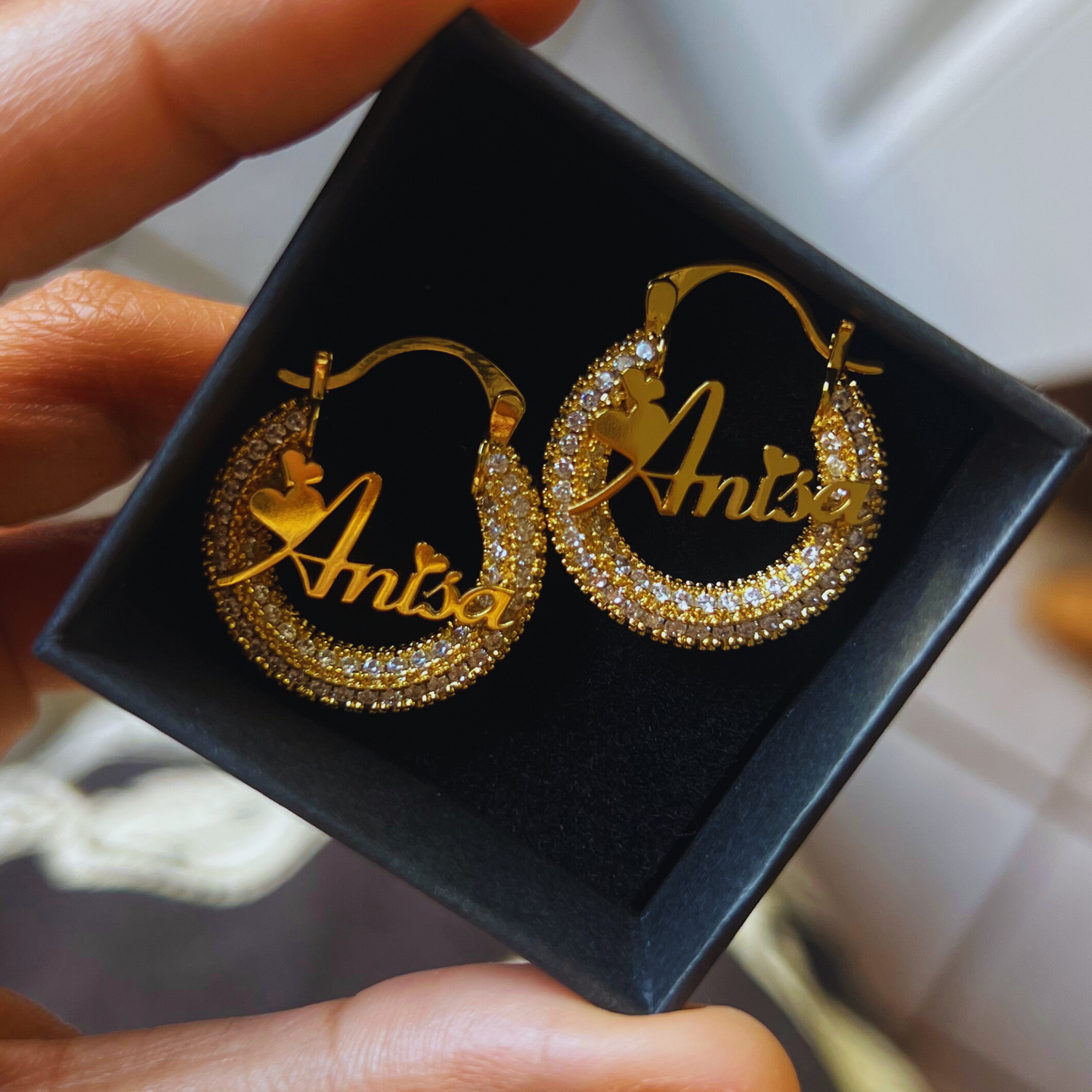 22mm Personalized Earrings