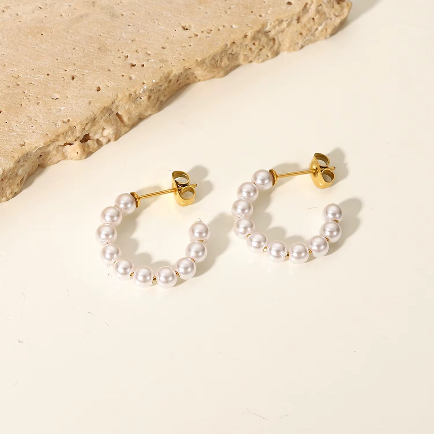 Pearl Mini Hoops