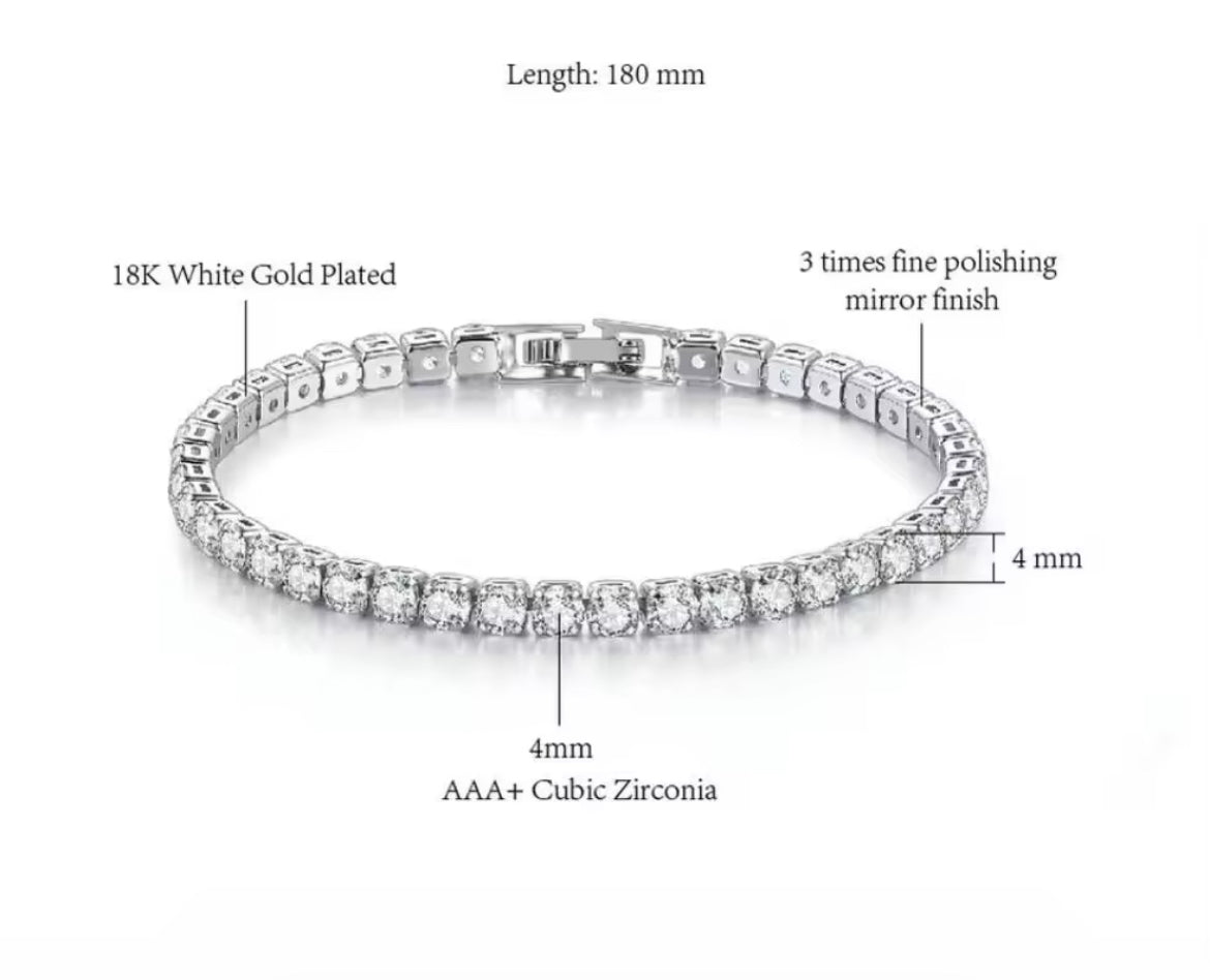 4mm Tennis Bracelet