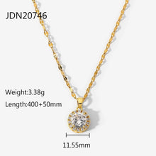 Load image into Gallery viewer, Round Gem Necklace
