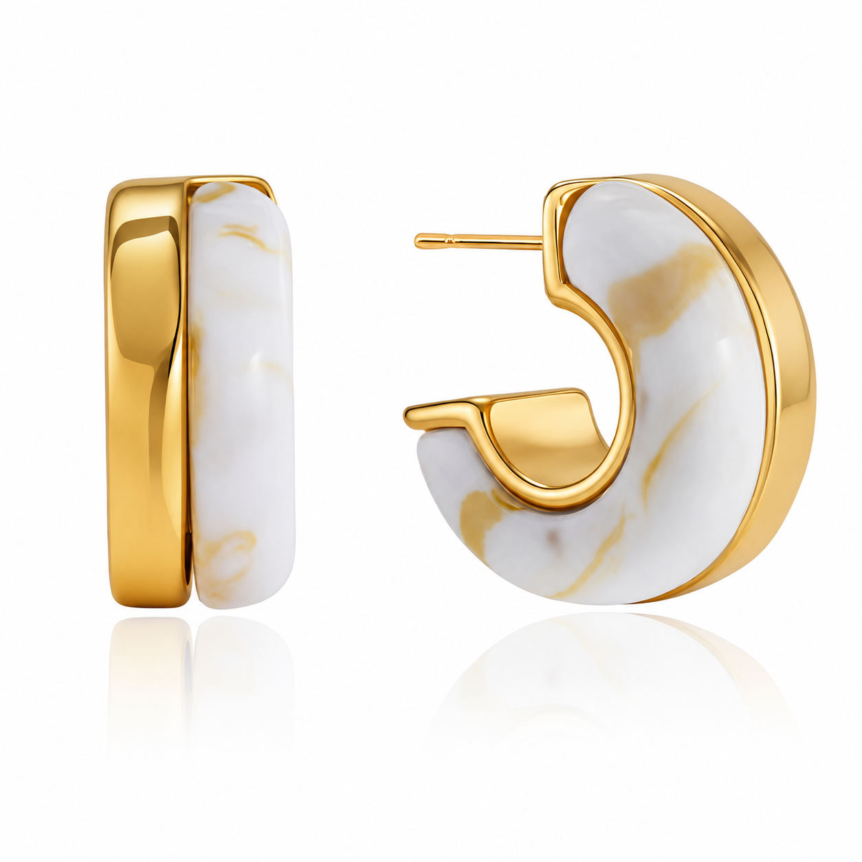 Marble C Hoops