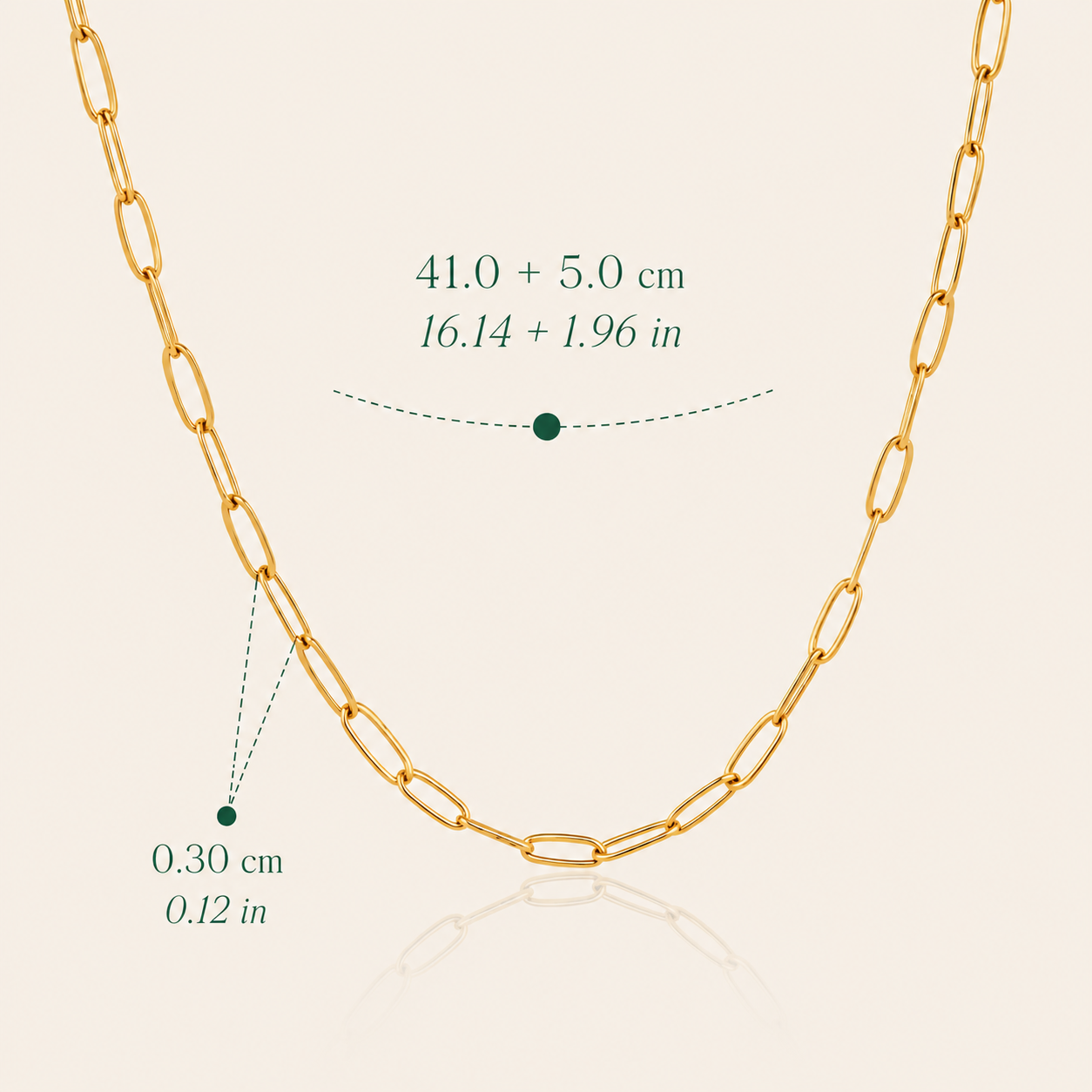 Linked up necklace