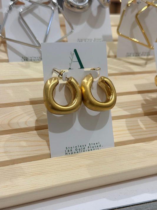 Matte finish Chunky Hoops