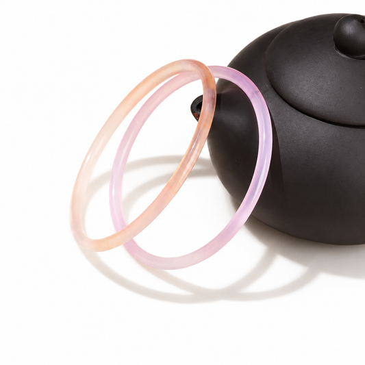 Pink Agate Bangle