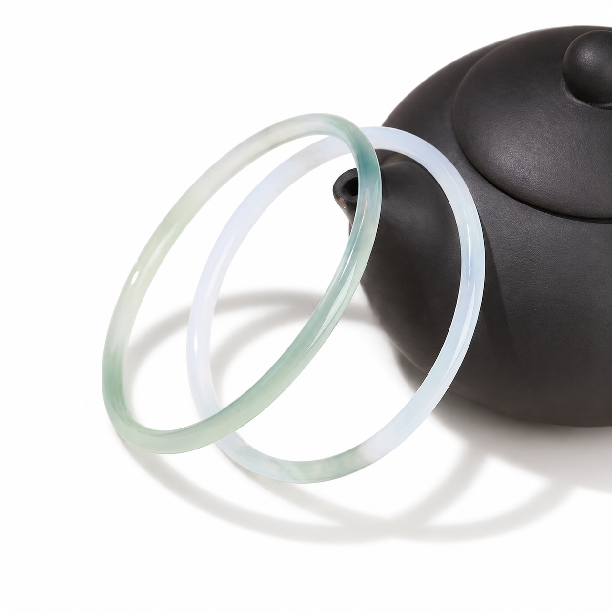 Light green Agate Bangle