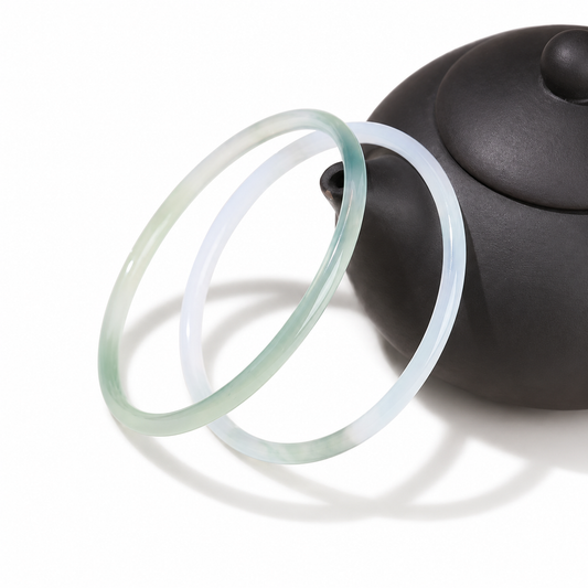 Light green Agate Bangle
