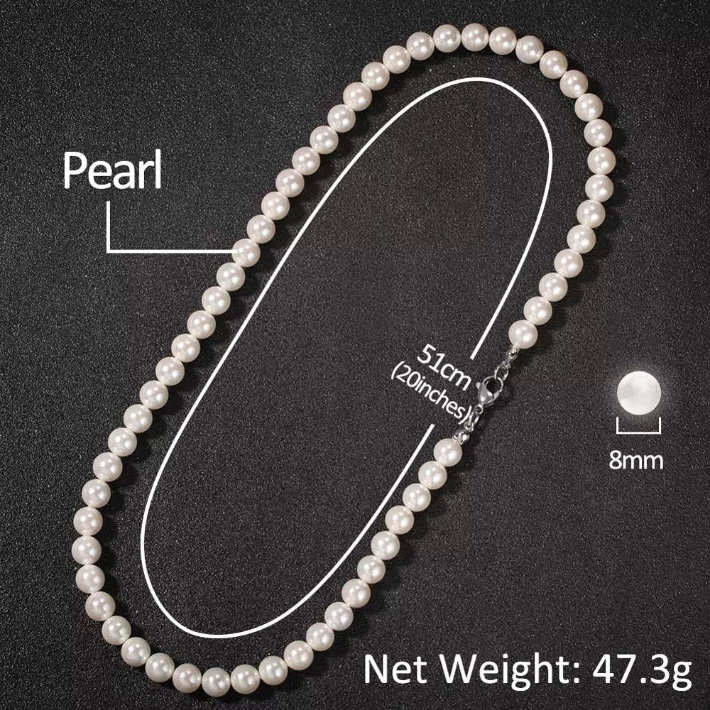 8mm Pearl Necklace